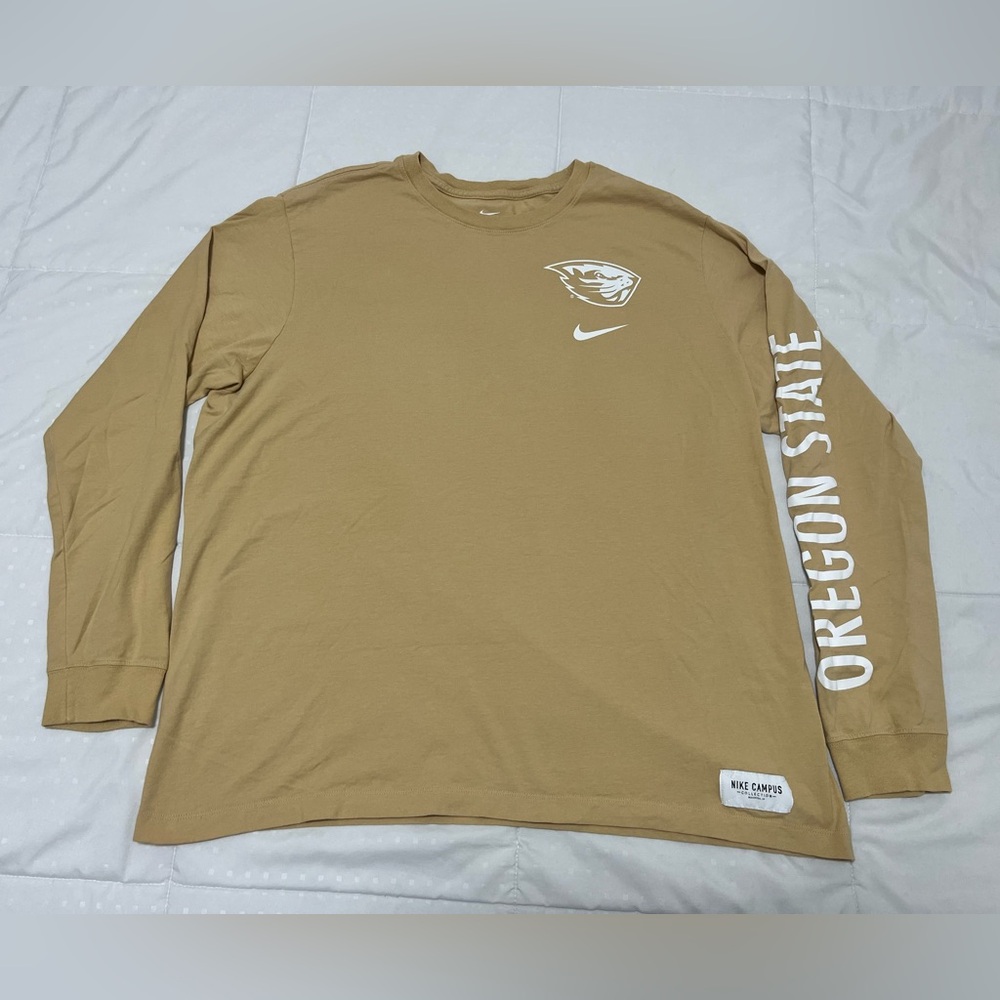 Nike Oregon State Long Sleeve Shirt - Tan
